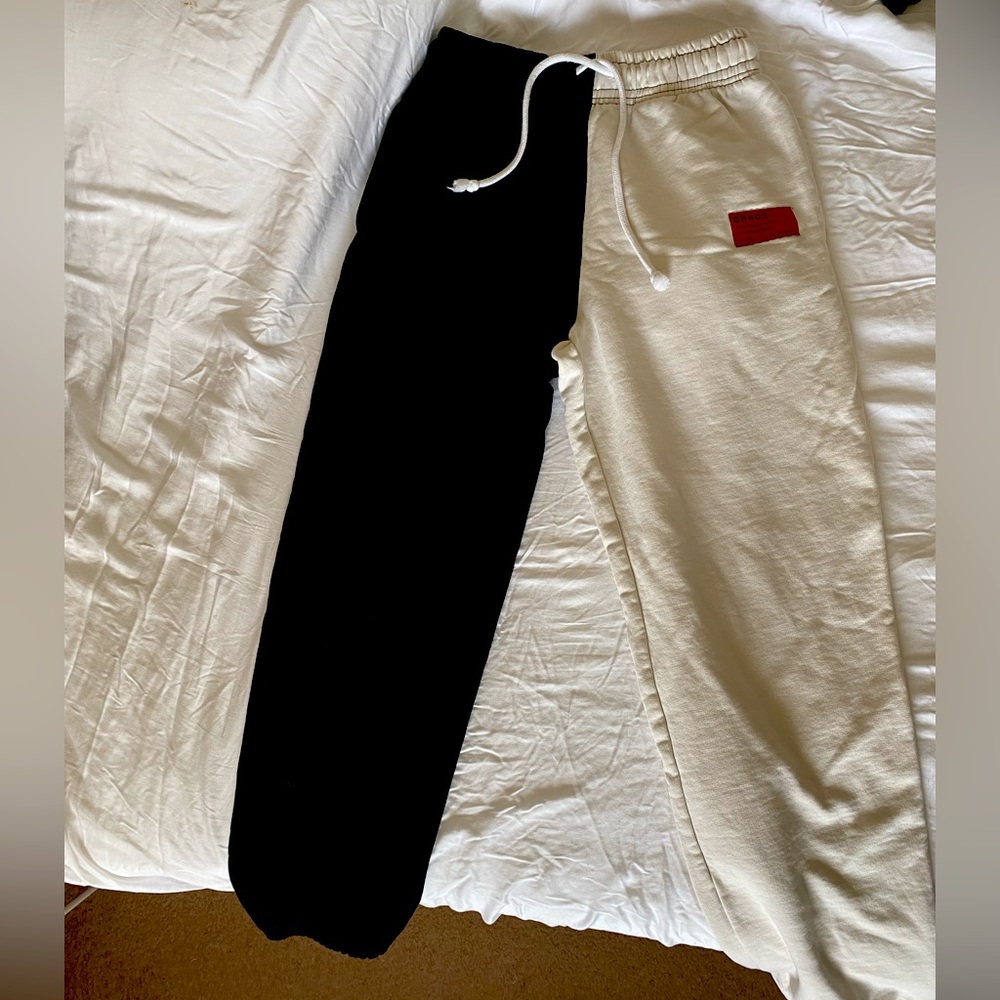CHNGE two tone 100% organic cotton sweatpants unisex size S